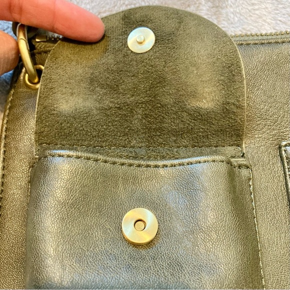 Anthropologie Olive Green Crossbody Bag - Picture 3 of 12